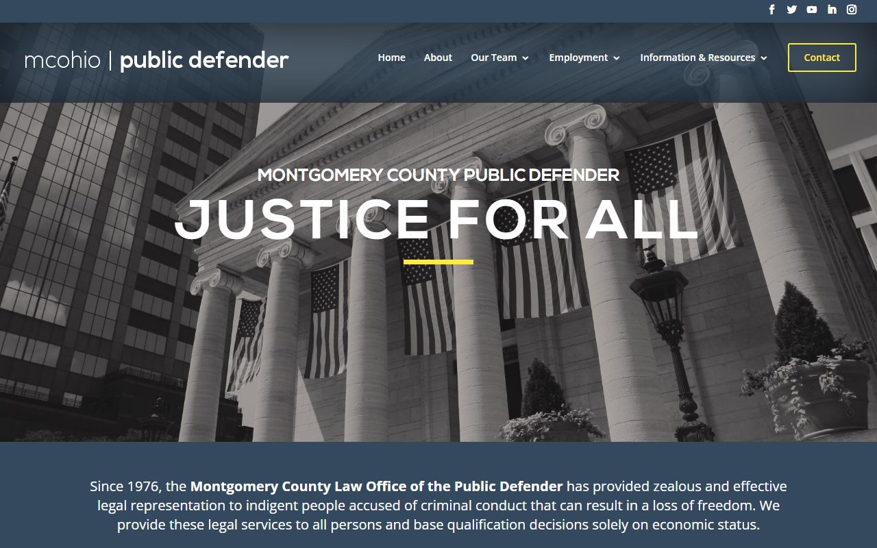 Montgomery County criminal records Public Defender office homepage