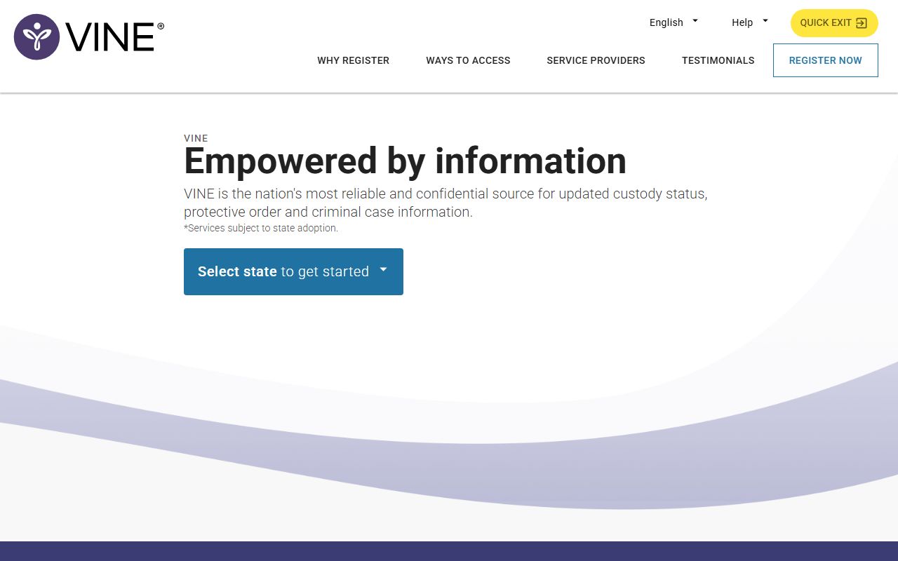 Montgomery County released inmates custody status search on VINELink