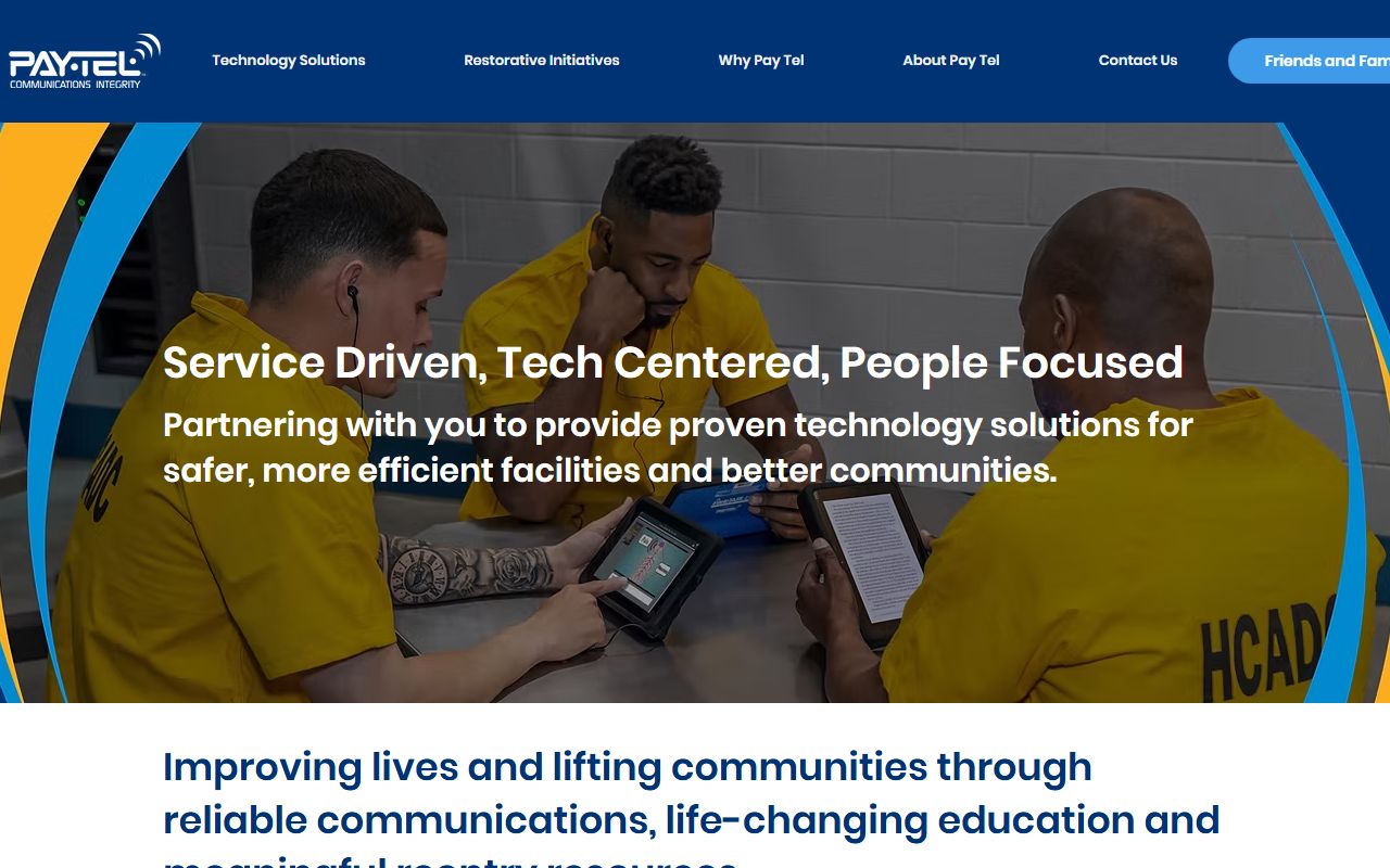 Pay Tel Communications site used for Montgomery County jail inmate calls